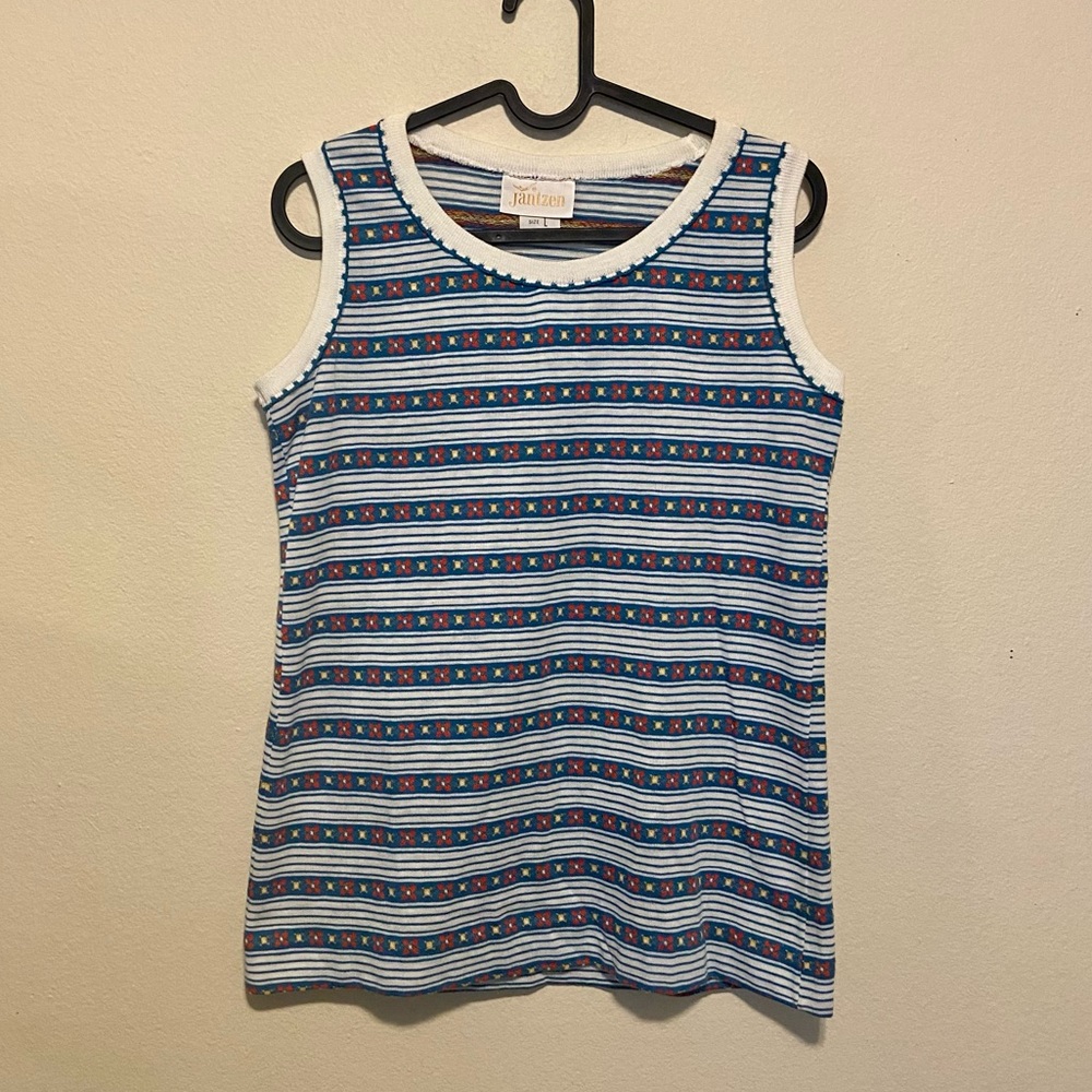 Vintage Jantzen 70s/80s Striped Tank